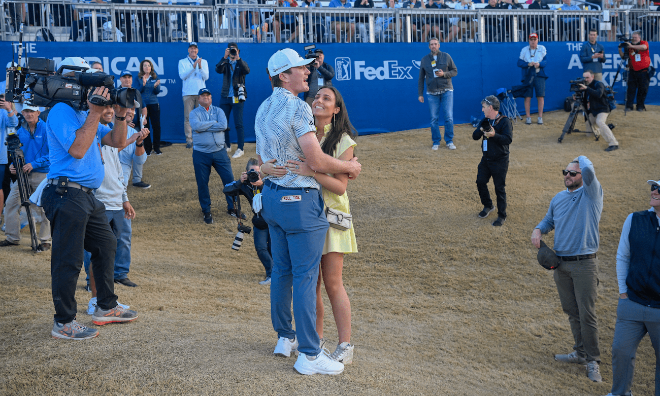 Nick Dunlap with Isabella Ellis