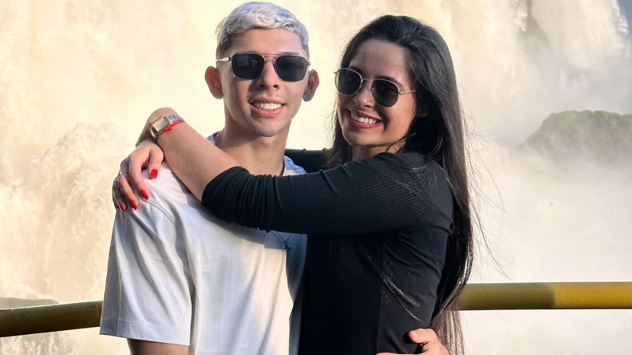 Julio Enciso with Girlfriend Cinthia Rotela