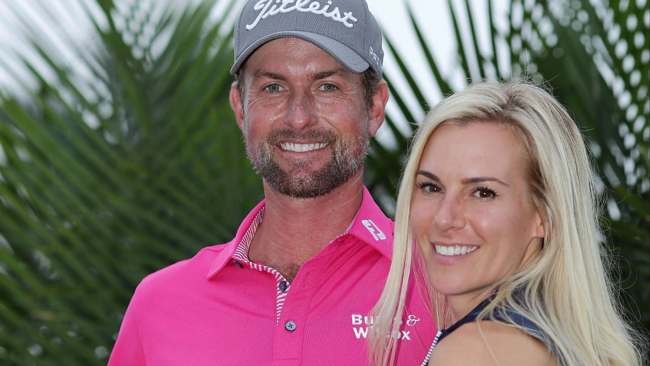 Webb Simpson with his wife Taylor Dowd Simpson