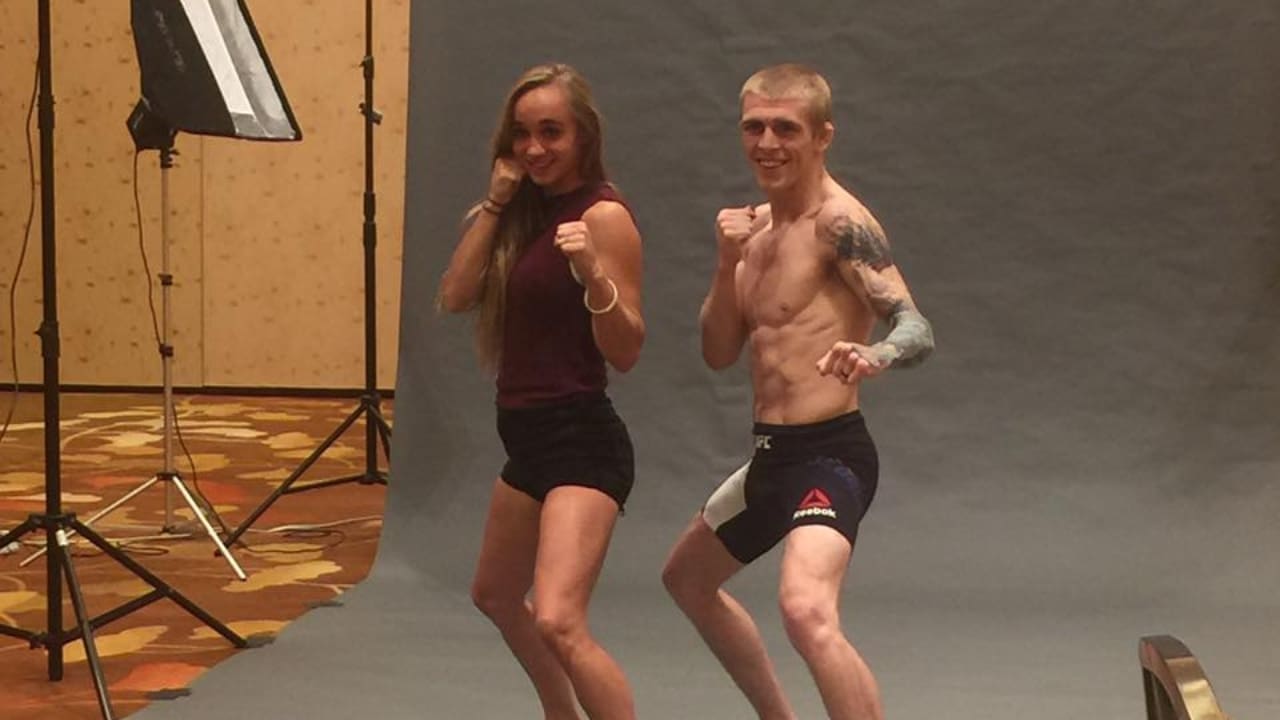 Justin Scoggins with his wife Hannah Scoggins