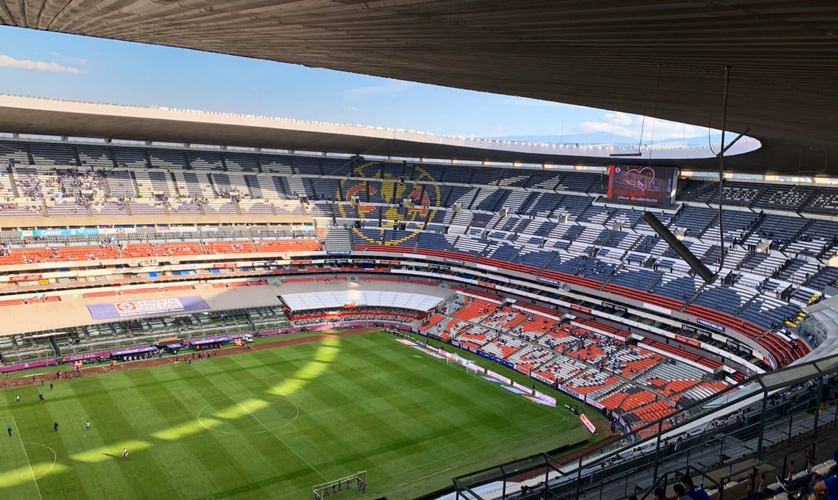 Estadio Azteca seating view Estadio Azteca seating view